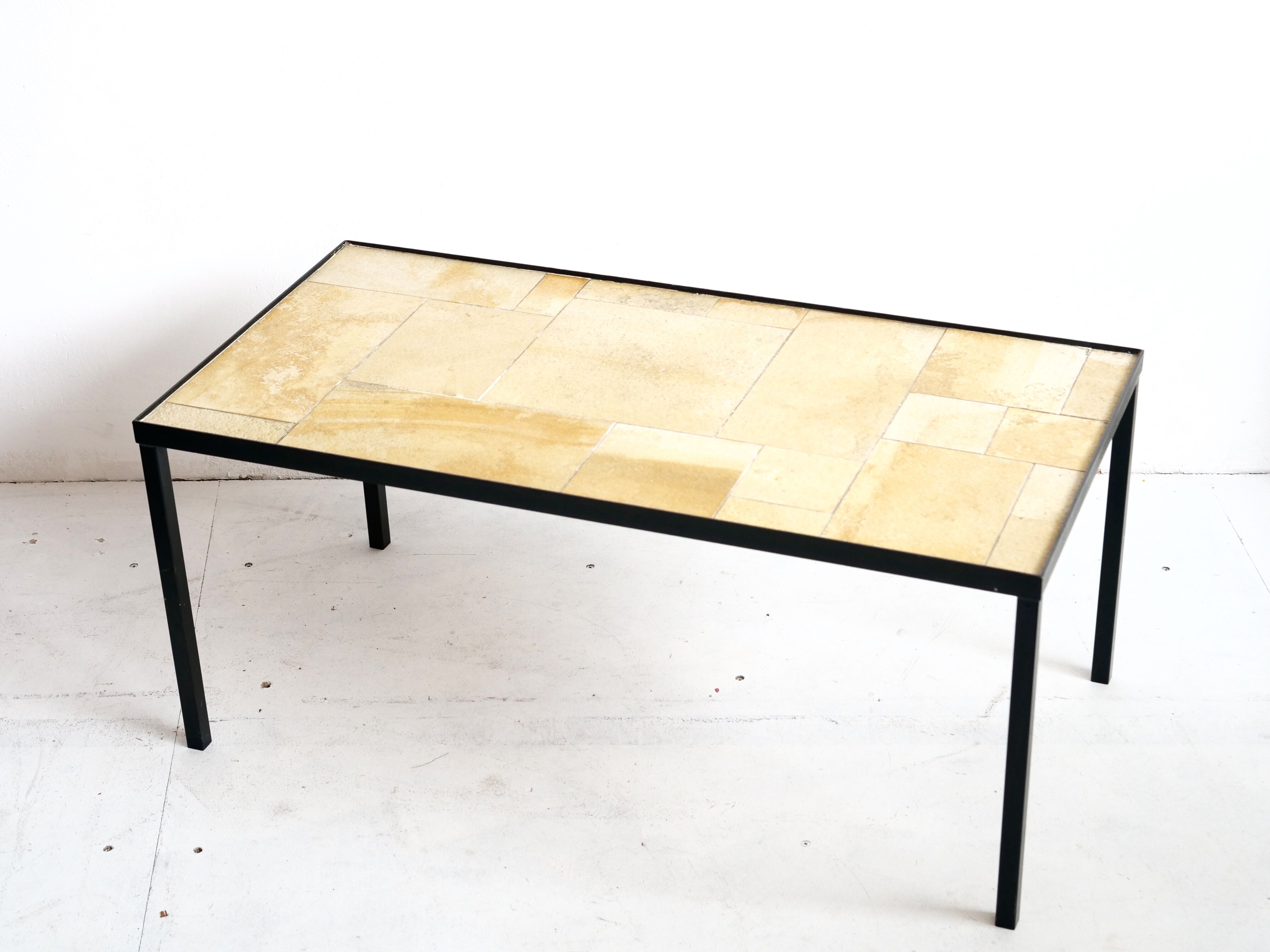 French stone mosaic coffee table year 50