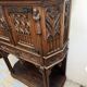 Pair of Gothic style cabinets in dark oak from the 19th century.