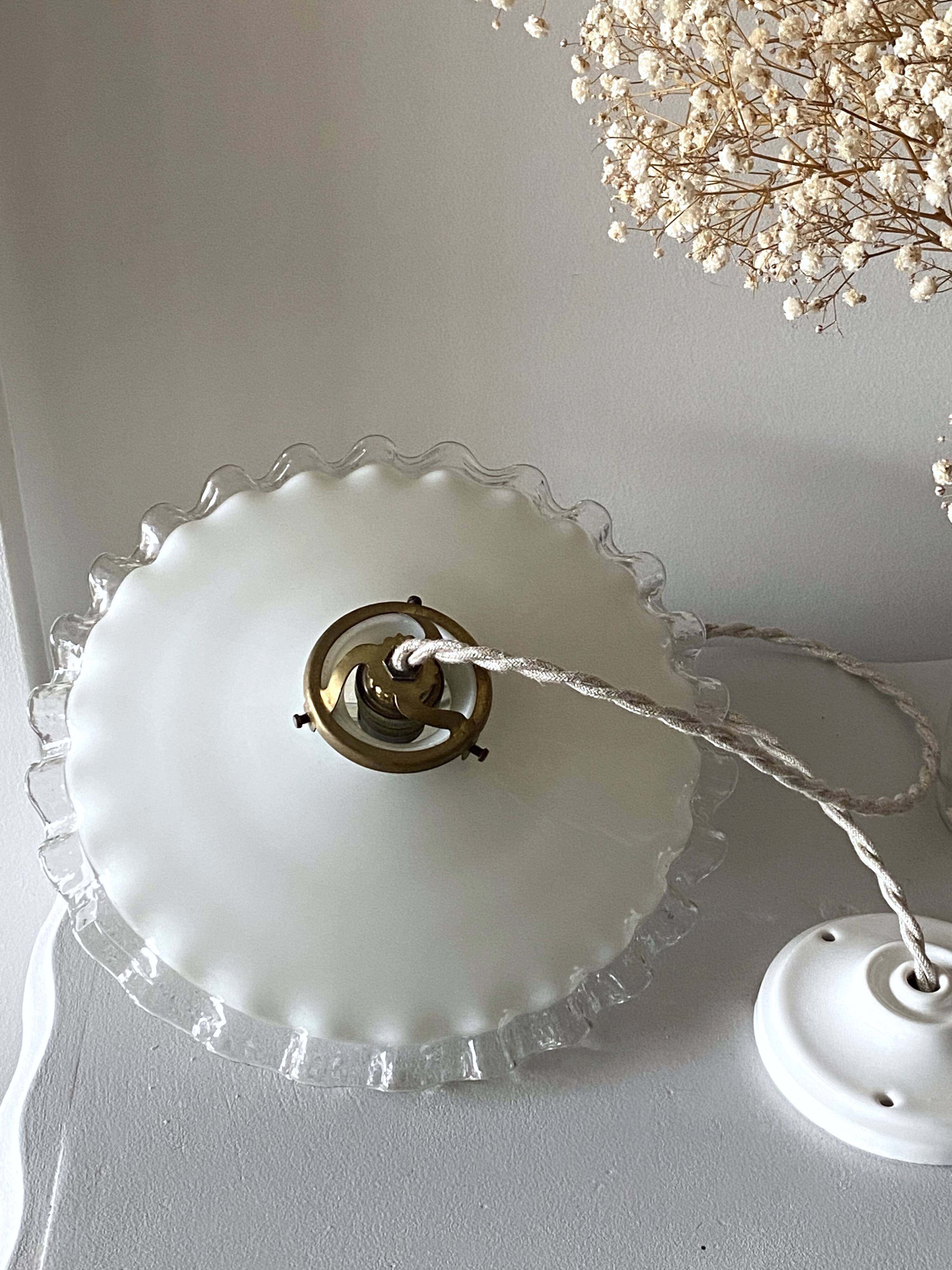 Opaline pendant light