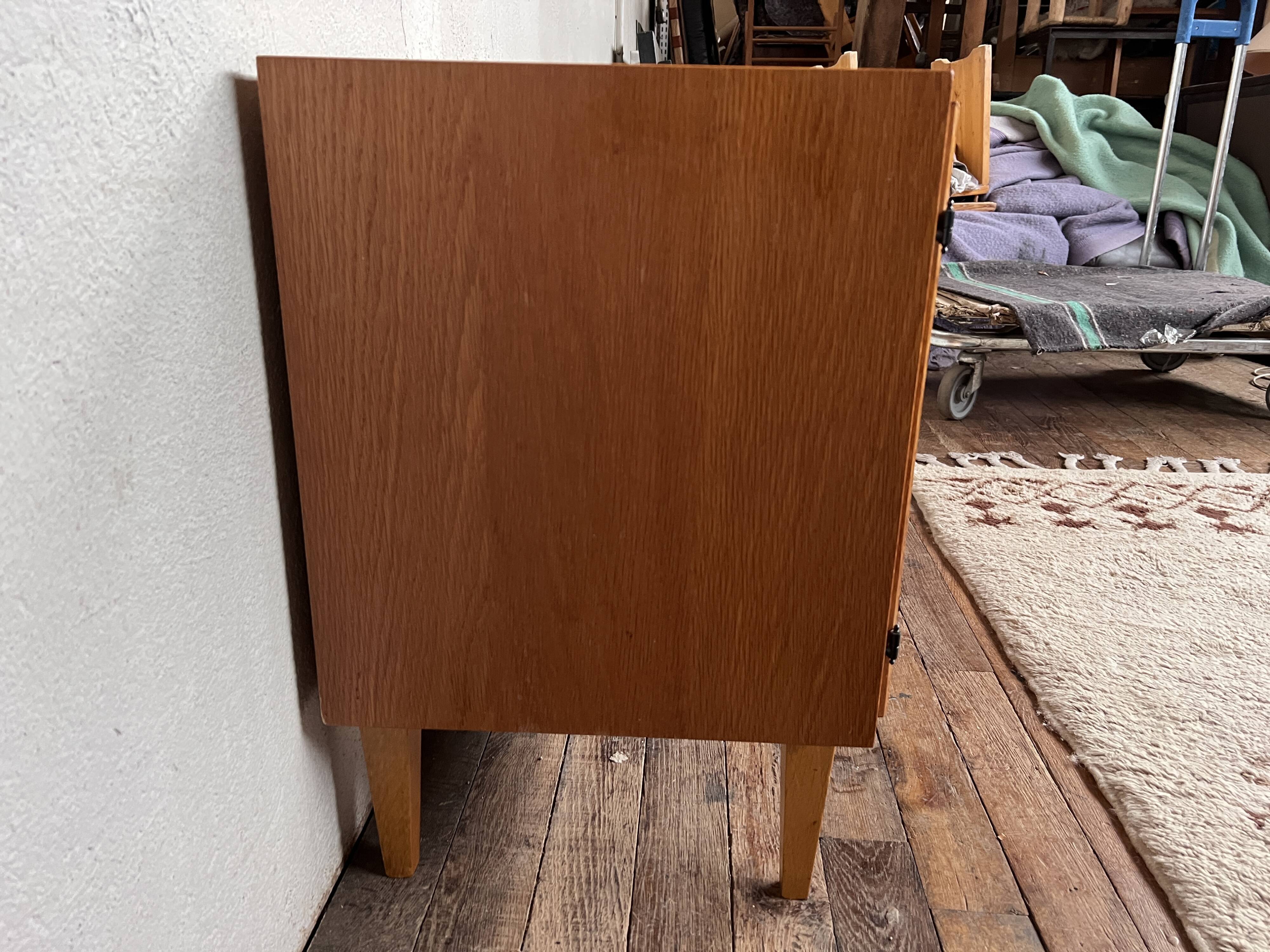 Vintage sideboard in light oak 1960