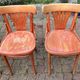 Set of 5 brasserie, bistro chairs, in their original condition, vintage, 1960s