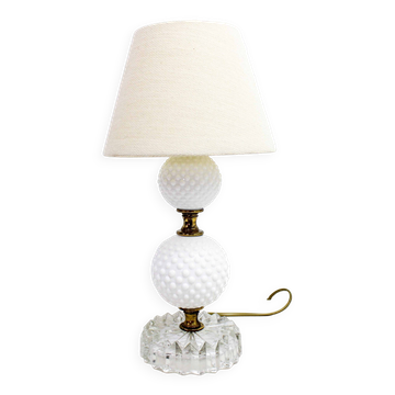 Glass table lamp 1950