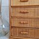 Commode en rotin, circa 1970