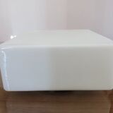 Square ceiling in 1960s white opaline