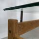 Table scandinave teck blond et verre 60