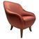 Mid-Century Armchair in Pink Satin in the style fo Gio Ponti, Italy, 1950s
