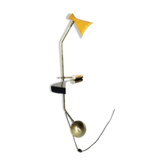 Large Italian counterweight lamp in brass design 50