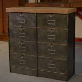 Ronéo 2-column, 8-flap cabinet, French work, circa 1950