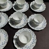 Limoges Giraud porcelain cups set of ten