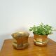 Brass set flower pots, pots