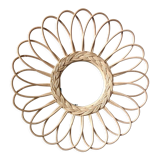 Vintage rattan mirror