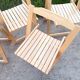 Set of 4 folding chairs by Aldo Jacober, 1970s/80s.