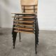 Lot of 6 bistro chairs from the 1980s