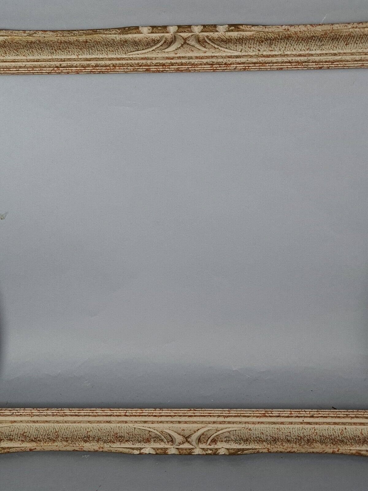 Old frame 68x48 foliage 58x41 cm carved wood ceruse style Montparnasse SB