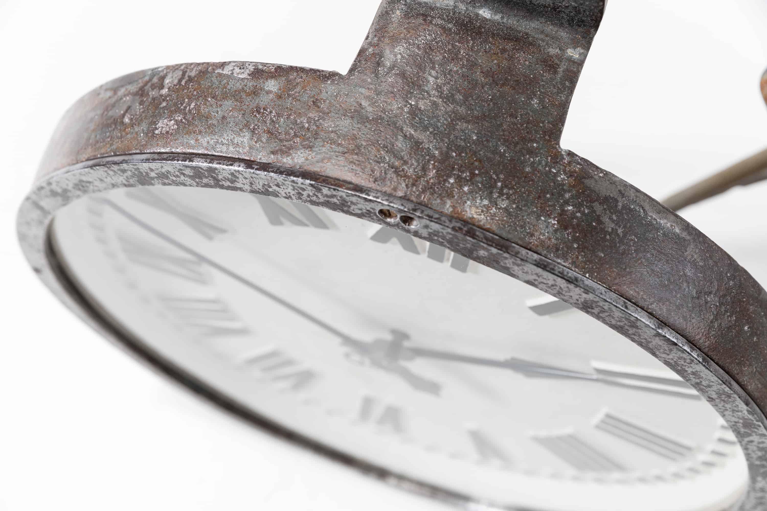 Industrial cast iron gents of leicester clock