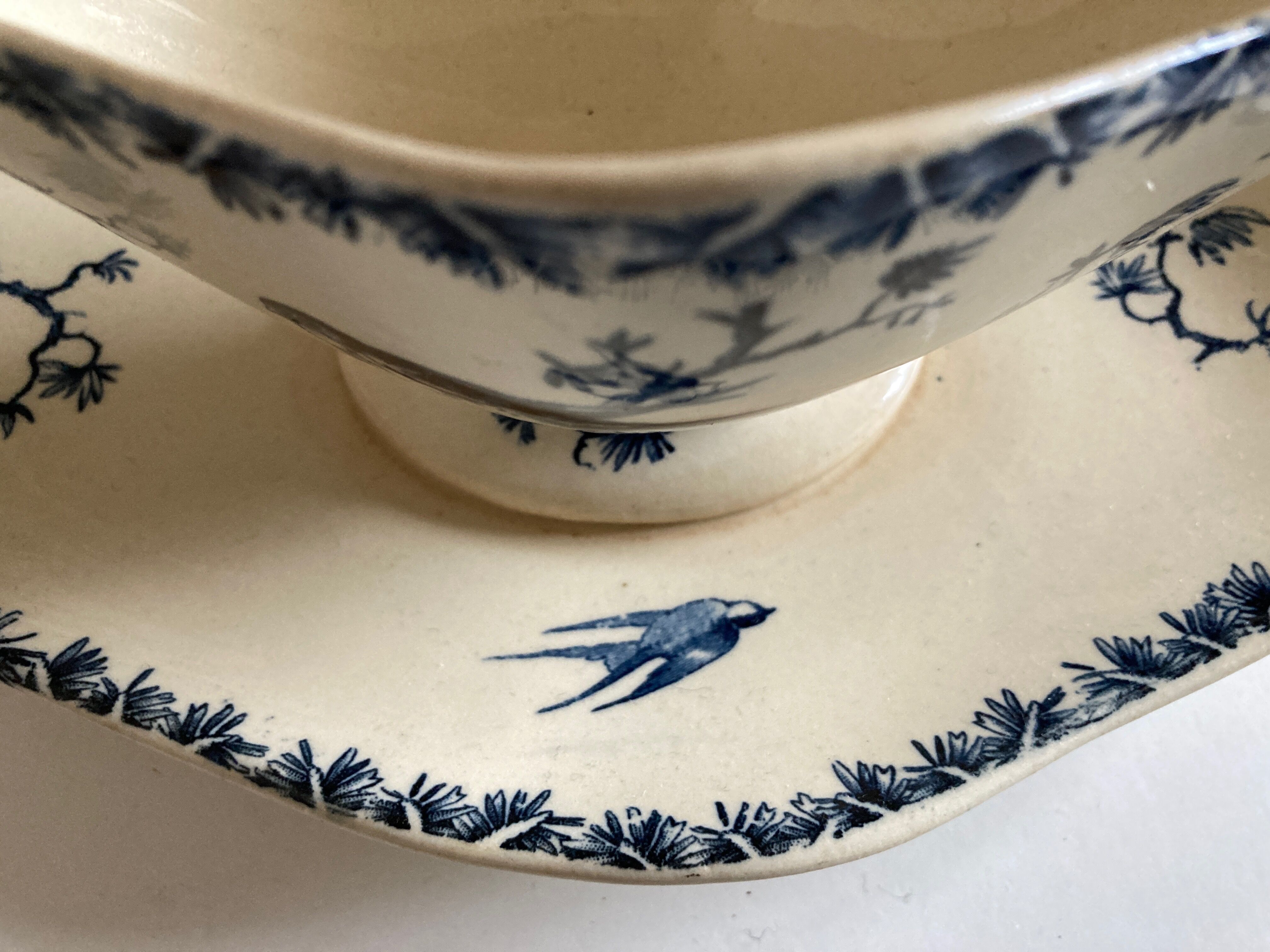 Gien bird décor 1900