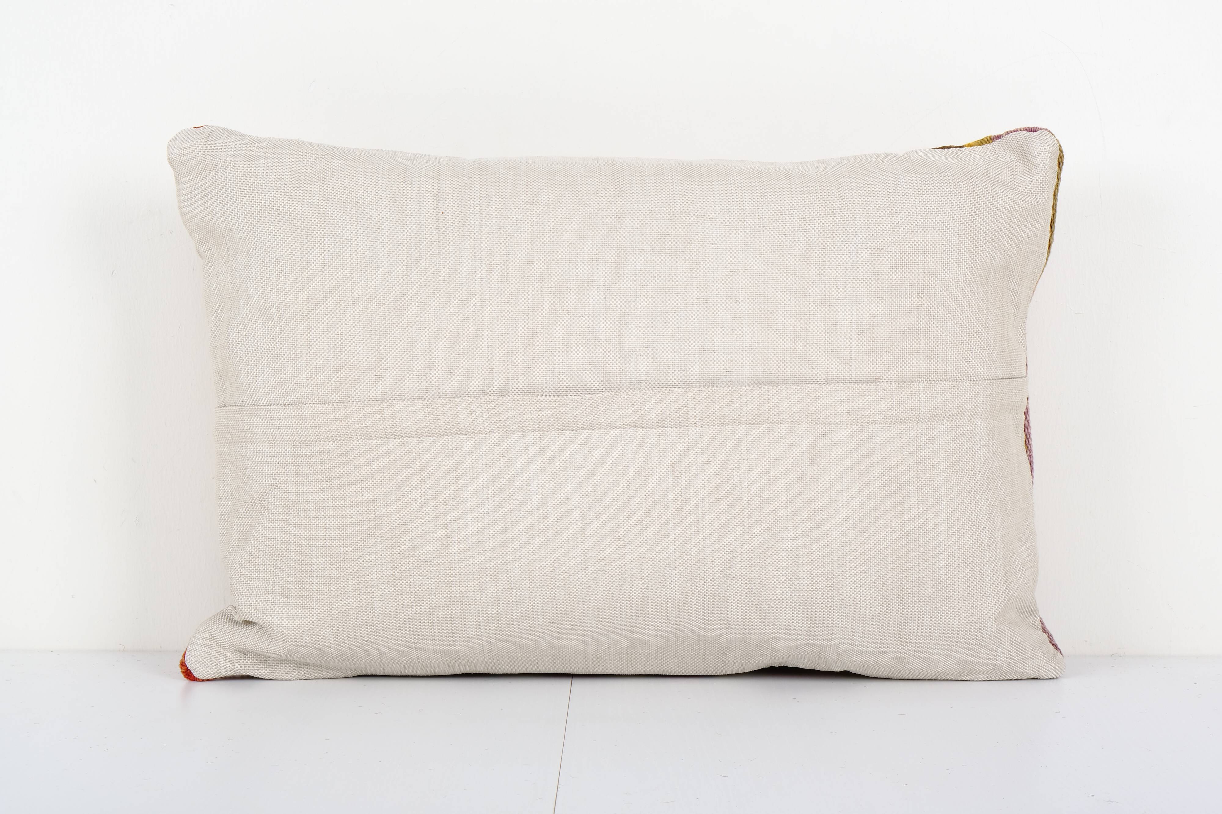 Striped turkish kilim pillow cover