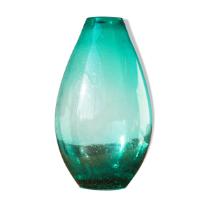 Vase turquoise, effet - bulles