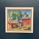 Original Swedish Oil On Canvas – “Red Barns” By L. Wuariner – Vintage & Framed