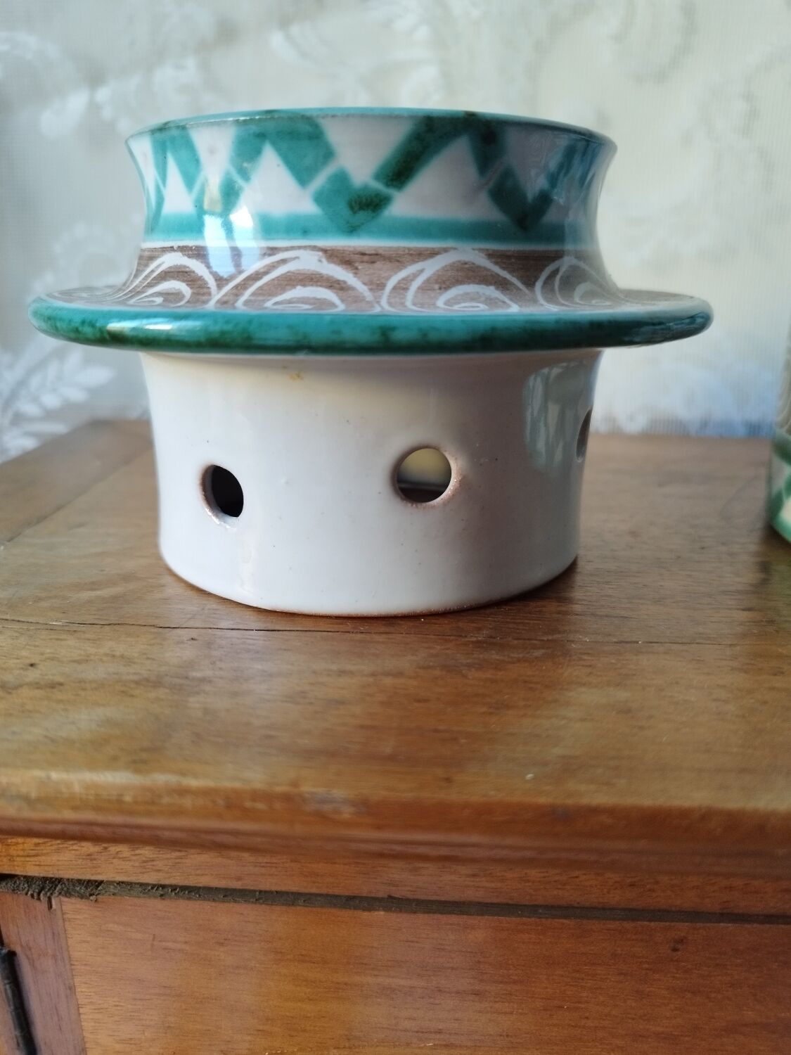 Water butter dish in ceramic – Robert Picault, Vallauris – Signed