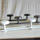 Metal coat racks with 3 hooks - mid 20th century