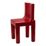 Vintage Red Kartell Child Chair by Sapper & Zanuso, Playful 1960s Italian D