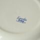White Dinner Plates - Heart Pattern - Pink Blue (Set of 4)