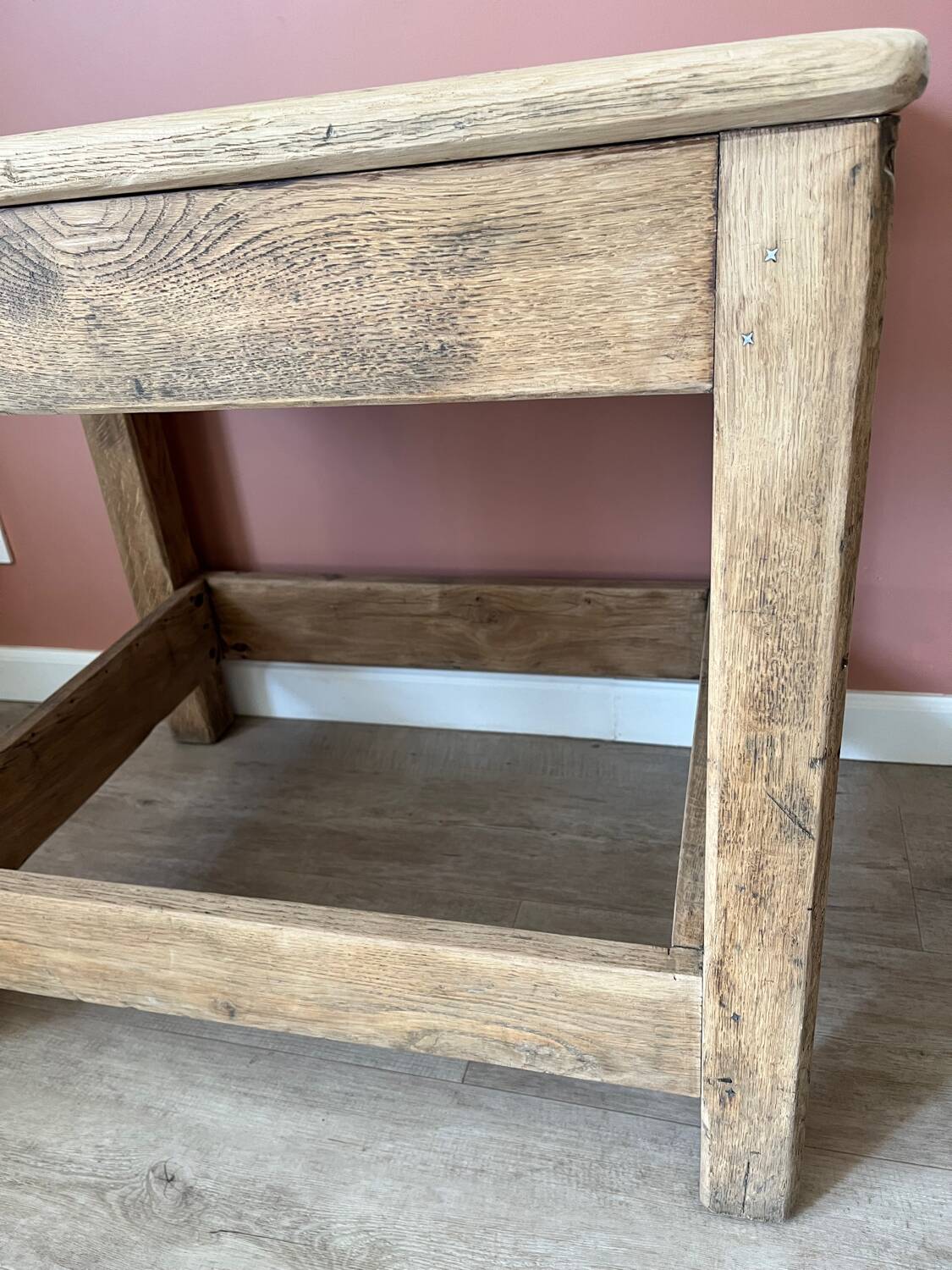 Small workbench made of solid oak