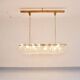 J.T. Kalmar Josef Frank 58" Zeppelin Crystal and Brass Chandelier, Vienna, 1950s