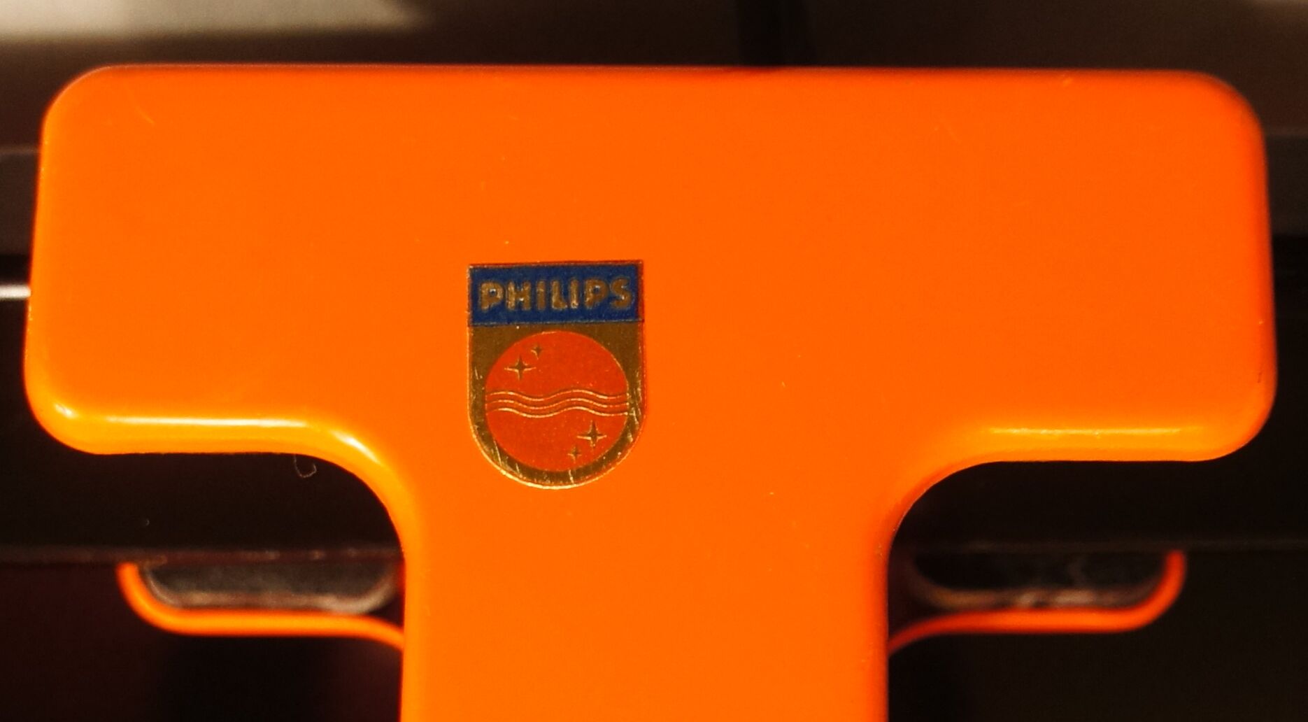 Philips orange 1970 adjustable clamp spot