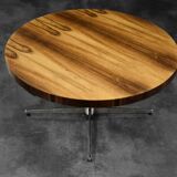 Mid-Century German Modern Round Rosewood Coffee Table from Ilse Möbel