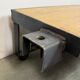 Table basse industrielle noire, années 1960