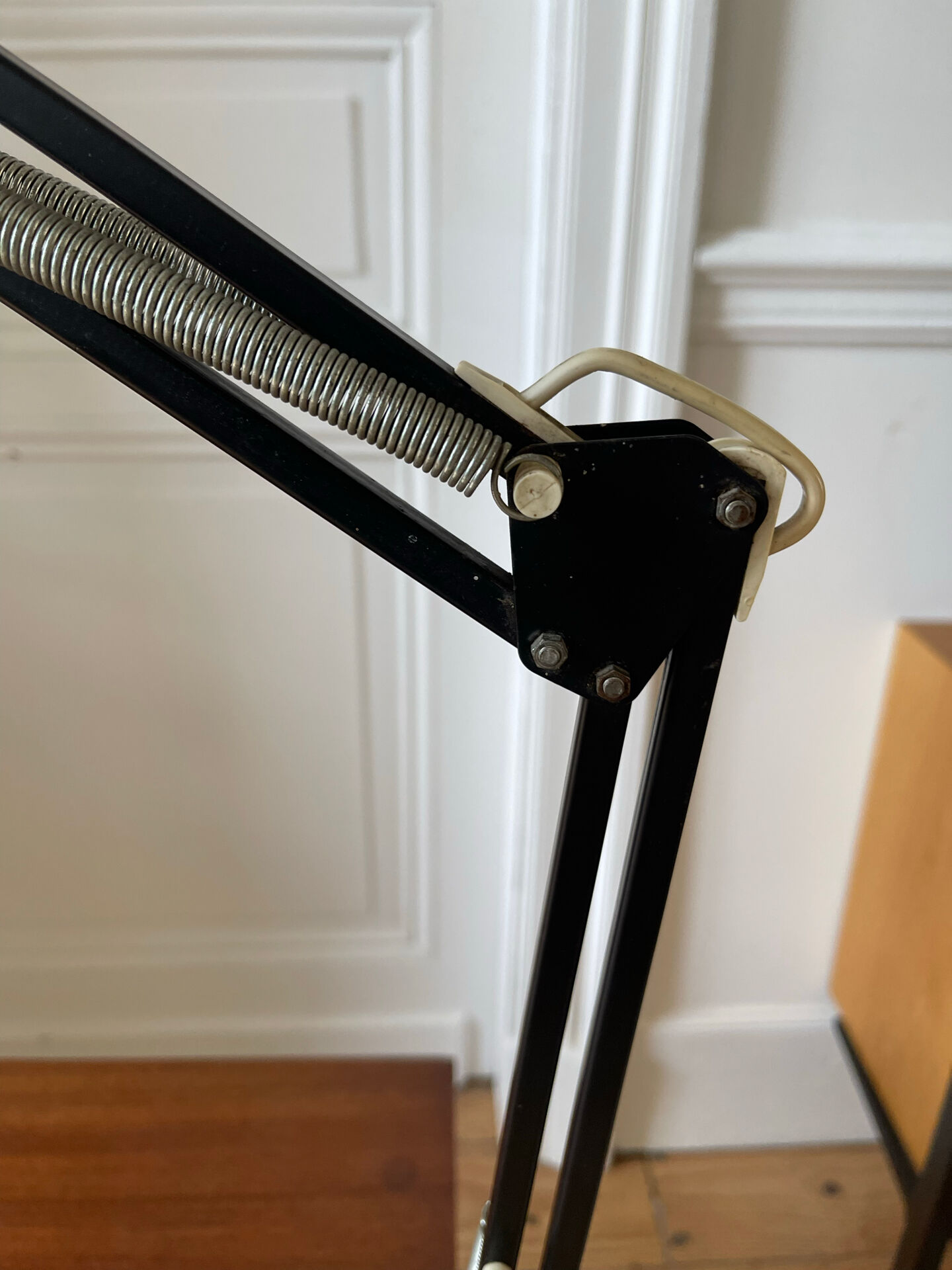 Lampe Twist vintage noire