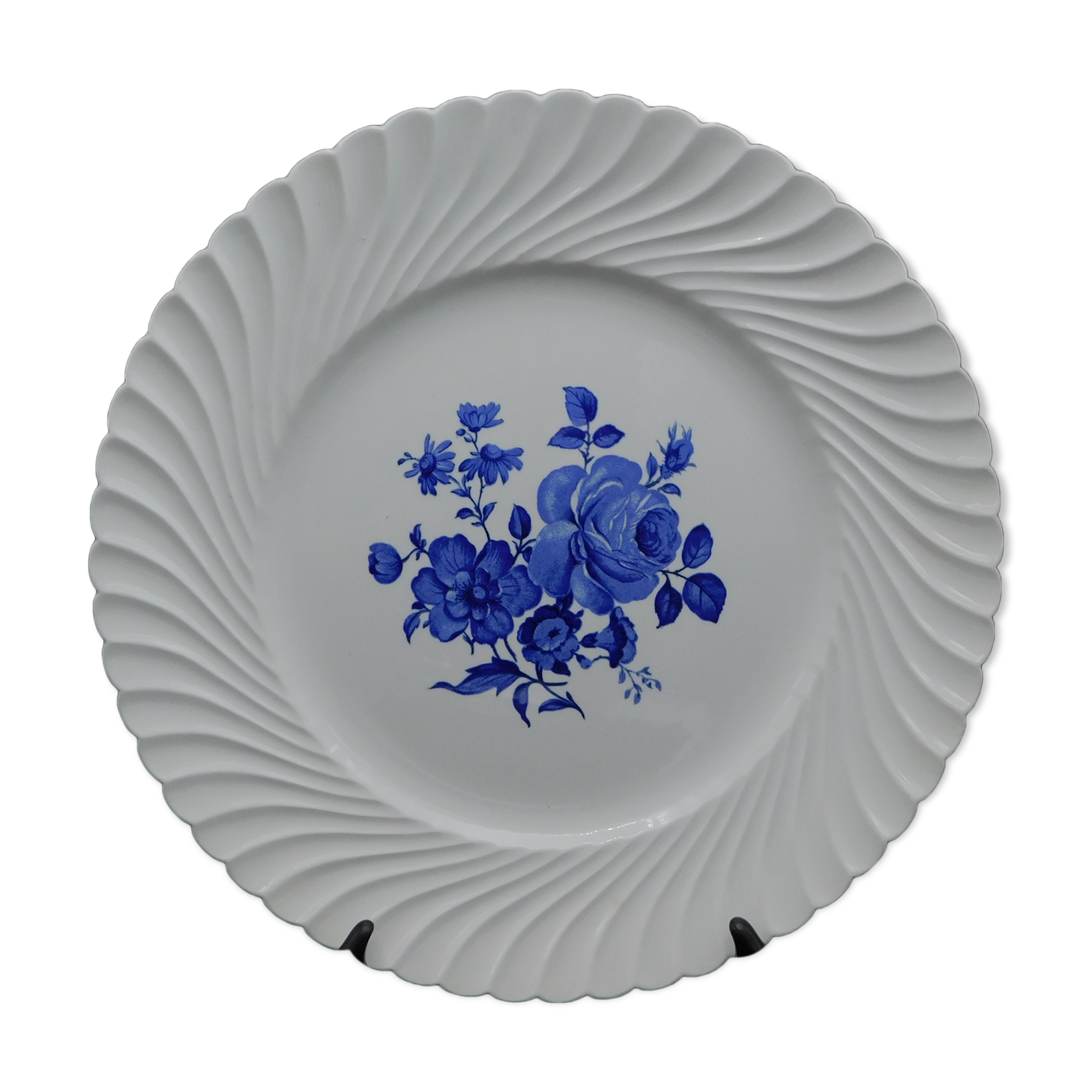 Cake dish KG Lunéville with blue flowers
