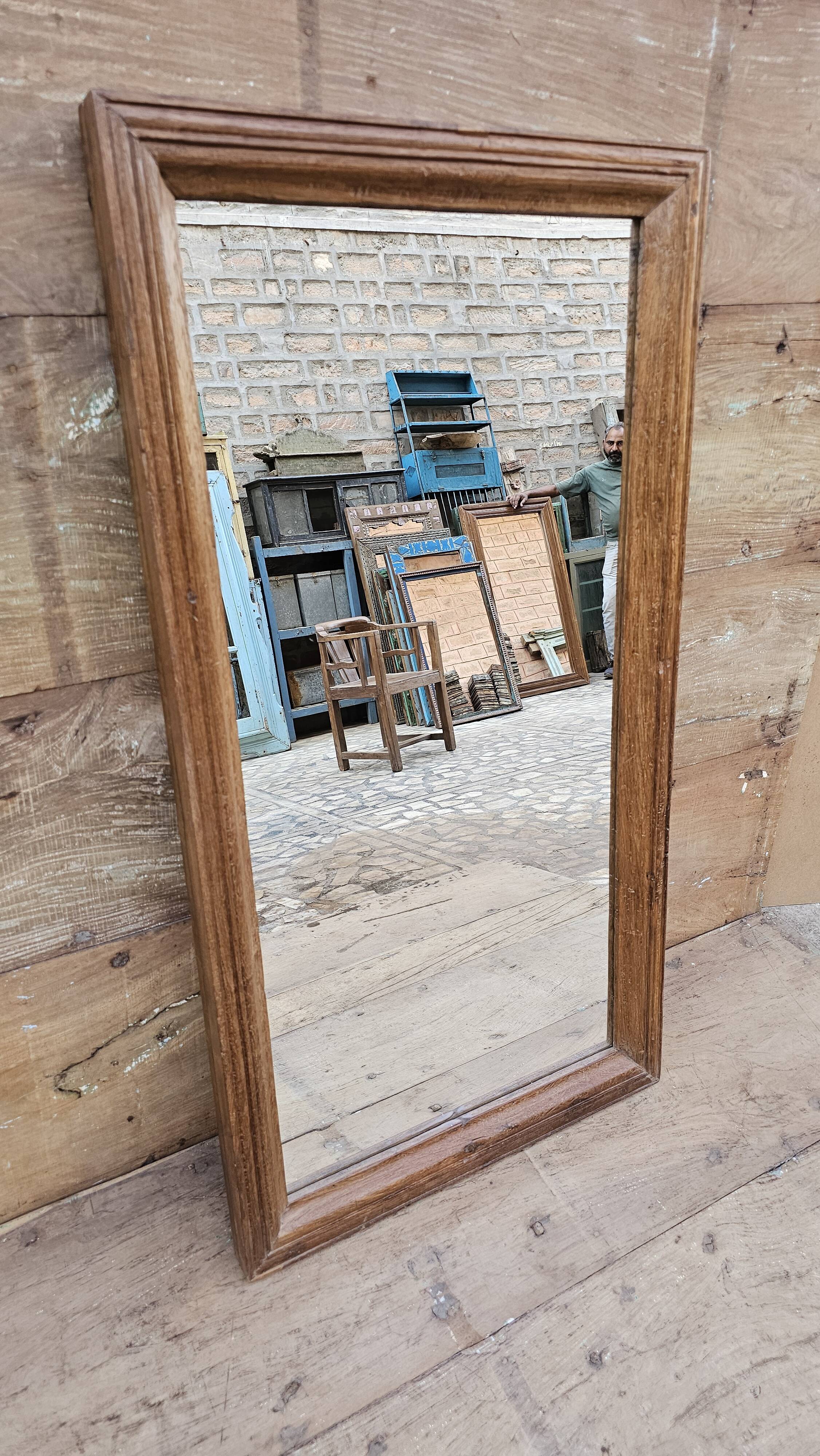 Teak mirror from Burma