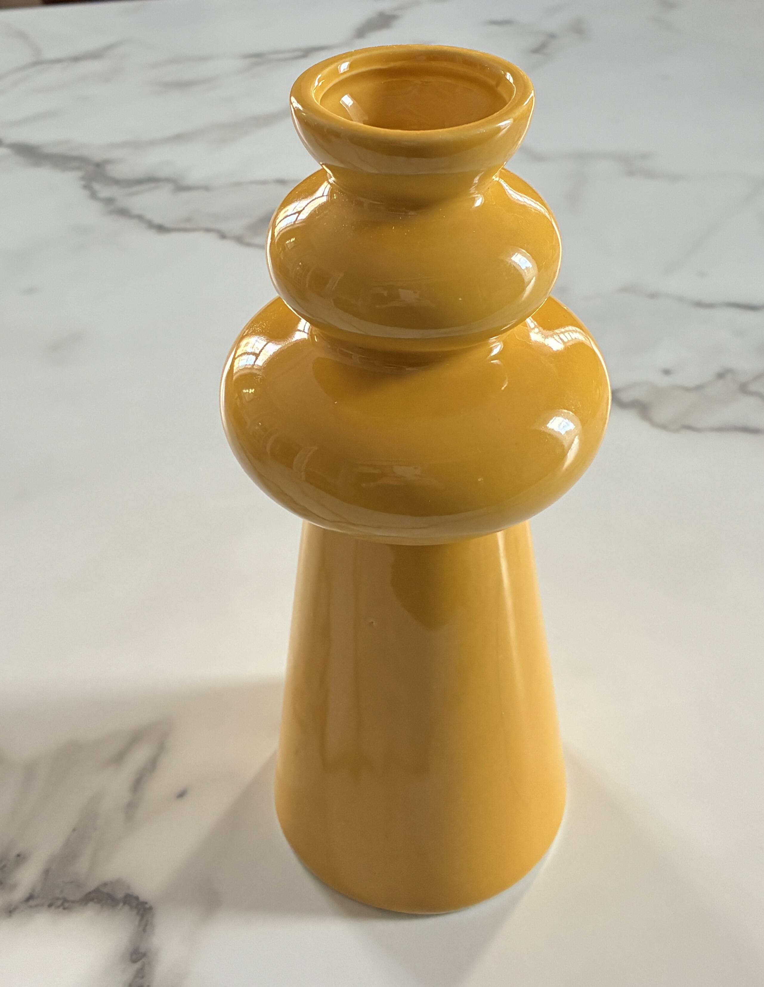 Undulating ceramic vase