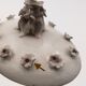 Ancient woven porcelain box, signed C.V.A - early 20th century