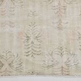 6x8 Cream Brown Floral Vintage Area Rug, 181x261Cm SK 21812