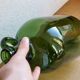Bonbonne vintage en verre vert