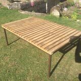 Table basse bois et fer