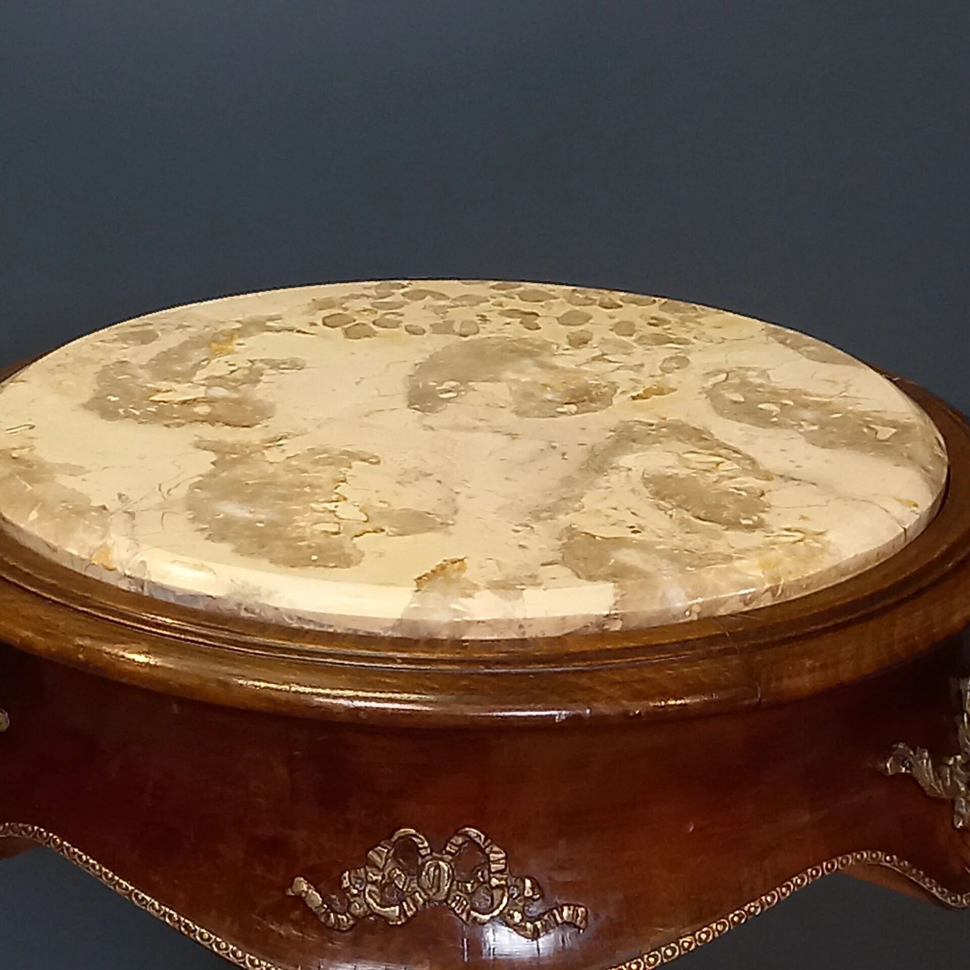 French lamp table with marble top - winetable