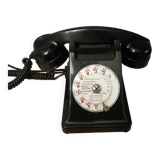telephone from the 50s in black bakelite