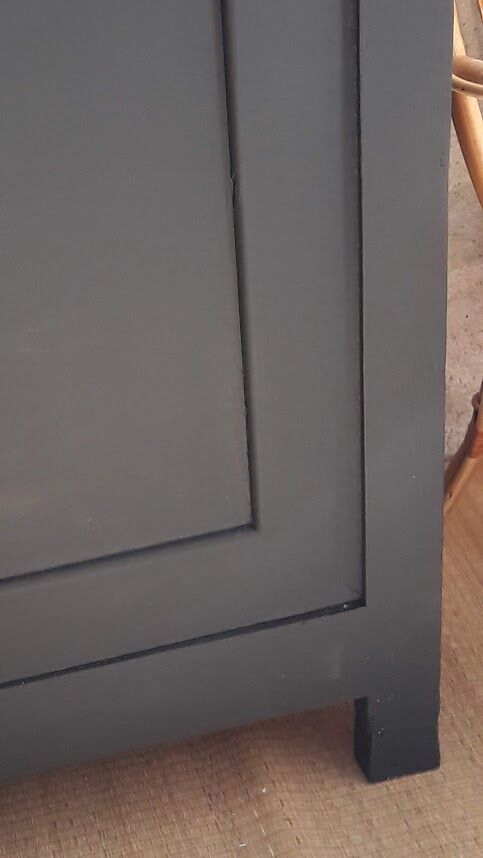 Matte black Paris wardrobe