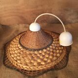 Suspension in rattan and braided wicker