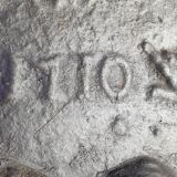 Cast iron fireplace plate - winemaking - 1710