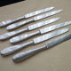 Box of 6 vintage monocoque stainless steel table knives