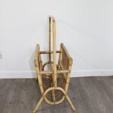 Rattan magazines rack