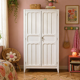 Antique Parisian panelled wardrobe from 1940.