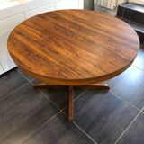 Vintage Scandinavian Baumann style extendable table in Rosewood 1970s