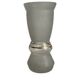 Granulated glass vase